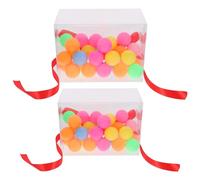 FONDOTIN Lot de 2 Set de Sets de Boîtes à Secouer 20 Balles de Ping-Pong Jeu de Twerk Interactif pour Fête et Soirée Accessoires Ludiques pour Tonification des Fessiers Portable et