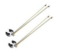 FONDOTIN Lot de 2 Supports de Mât pour Drapeau Intérieur en Acier Inoxydable Écarteurs Réglables en Hauteur et Angle Fixation Stable pour Drapeau National pour Balcon et Usage