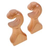 FONDOTIN Lot De 2 Supports De Rideaux Crochets De Fixation pour Tringle À Rideaux Fixations Murales Accessoires pour Crochets Et Cintres Beiges