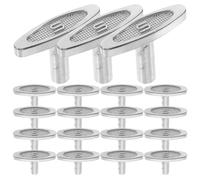 FONDOTIN Lot de 20 Clés de Remontage en Métal T pour Boîte à Musique 18 Mm, Accessoires de Remplacement Précis pour Mécanisme Musical, Usage Personnel et Réparation Maison