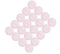 FONDOTIN Lot de 20 Houppettes à Poudre Rondes 60 MM X 7 MM en Velours Rose Coussins Fixateurs de Maquillage Doux en Coton pour Finition Visage Absorption Sébum Réutilisables et