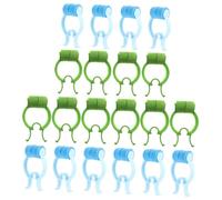 FONDOTIN Lot De 20 Pinces Nasales Anti-saignement Légères Et Portables En Plastique Bleu Et Vert, Clips Pratiques Pour Épistaxis, Accessoire De Soin Nasal Usage Domestique Et Professionnel