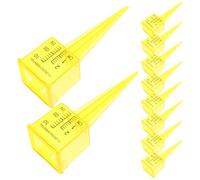 FONDOTIN Lot de 20 Pluviomètres Extérieurs 38 CM en Plastique Large Ouverture pour Arroseur de Pelouse Jauge d'eau pour Jardin et Terrasse Outil Précis de Mesure de Pluie et d'Arrosage