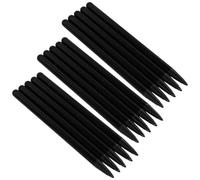 FONDOTIN Lot de 20 Stylets Capacitifs Noirs Universels pour Écrans Tactiles Stylets pour Tablettes et Smartphones Stylo Tactile Multifonction Léger et Précis pour Dessin Écriture et