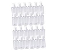 FONDOTIN Lot De 24 Flacons Rechargeables 75 Ml Presseurs Pour Lotion Et Shampoing, Plastique Léger, Usage Voyage Et Sport, Bouteilles Pour Nettoyant Visage, Crème Et Gels, Couleur Aléatoire