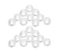 FONDOTIN Lot de 25 Butées à Clips Transparentes pour Chaîne de Perles 4,5 Mm, Accessoires pour Stores et Persiennes, Fixation Sécurisée pour Stores Verticaux, Pièces de Quincaillerie
