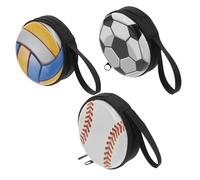 FONDOTIN Lot De 3 Porte-Monnaie Décoratifs en Forme De Sport pour Porte-clés Rangement Compact