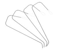 FONDOTIN Lot de 4 Aiguilles à Perler Courbes en Métal Aiguilles à Gros Chas pour Enfiler Perles de Taille Moyenne Outil pour Création de Bracelets et Colliers de Loisirs Créatifs