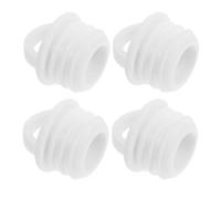 FONDOTIN Lot de 4 Bouchons de Vidange en Caoutchouc 20 MM Accessoires pour Seau à Serpillière Bouchon d'Étanchéité Anti-Fuite Adaptés pour Lavabo et Salle de Bain Usage Professionnel