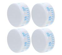 FONDOTIN Lot de 4 Boutons Thermostats Blancs pour Réfrigérateur et Congélateur, Réglage Précis Température, Remplacement du Bouton de Contrôle, Compatible Modèles Universels, Contrôle