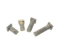 FONDOTIN Lot de 4 Colonnes Romaines en Résine Décoratives pour Aquarium d'eau Douce Mer, Ornement D'aquarium pour Poissons et Tortues, Décor Antique de Ruines, Accessoire pour