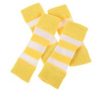 FONDOTIN Lot de 4 Guêtres Ajustables pour Chien Taille L Chaussettes de Protection en Polyester Respirant Manchons pour Pattes Frontales et Arrières Protections Coudes et Jarrets