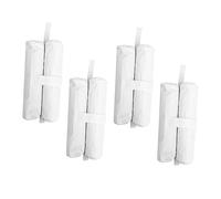 FONDOTIN Lot de 4 Paquet de Poids D'extérieur en Tissu Blanc Système de Verrouillage pour Stabiliser Canopée Instantanée et Tonnelle Pliante Lors de Célébrations