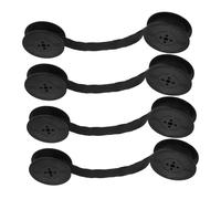 FONDOTIN Lot De 4 Rubans à Bobine Noirs Universels pour Machine à Écrire Mécanique Ancienne, Encre Absorbante Haute Performance, Compatibles Bureau Et Usage Portable, Double Impression Fiable