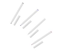 FONDOTIN Lot de 4 Stylos Marqueurs Tatouage à Pointe Unique, Couleurs Blanc Noir Violet Rouge, pour Positionnement Piercing et Maquillage Sourcils, Usage Professionnel en Studio Beauté