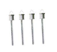 FONDOTIN Lot de 4 Tubes Lumineux Solaires en Acrylique Suspendus pour Jardin Extérieur Étanches et Décoratifs Lampe Solaire LED pour Ambiance Festive et Romantique