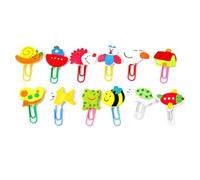 FONDOTIN Lot de 48 Trombones pour Papier Animaux Créatifs Colorés Épingles à Papier D’Animaux Marque-Pages pour Étudiants et Fournitures Scolaires Accessoires de Bureau Pratiques et