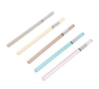 FONDOTIN Lot de 5 Crayons Réutilisables à Vie sans Encre Corps Transparent, Mines Métalliques Incassables, Couleurs Assorties Crayons Éternels pour Dessin, Écriture et Croquis