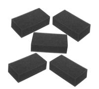 FONDOTIN Lot De 5 Éponges à Cheveux Multifonctions 5 Pcs Format Carré Noir Brosse De Nettoyage Pour Cheveux Cassés Professionnelle Pour Coiffeurs Salons De Coiffure Usage Portable