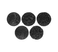 FONDOTIN Lot de 5 Pierres Pierres de Sauna Volcanique Naturelle en Basalte 5 Cm pour Sauna Vapeur Intérieur et Extérieur de Spa pour Massage et Traditionnel