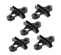 FONDOTIN Lot De 5 Séparateurs De Réservoir en Feuille pour Aquarium Éponges Assiette Panier Aquatique Mangeoire Tasse Pince Ventouses Support De Séparation Noir