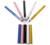 FONDOTIN Lot de 5 Stylos à Strass Double Embout pour Nail Art Crayons à Cire et Pinceaux Précis Couleurs Blanc Rose Bleu Noir Or - Outil Professionnel pour Manucure Pédicure et