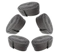 FONDOTIN Lot de 5 Tampons de Laine d'Acier Fine Anti-Intrusion Paille de Fer pour Bouchage de Trous et Joint de Porte de Garage Barrière Souris et Petits Rongeurs Usage Industriel et