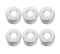 FONDOTIN Lot de 6 Rosaces Décoratives en Acier Inoxydable 304 pour Échelle de Piscine Creusée, Embouts Tubulaires de 66x40 Mm, Protection Anti-Corrosion pour Mains Courantes