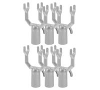 FONDOTIN Lot de 6 Supports pour Branches D’Arbres Fruitiers en Métal Argenté Résistants aux Intempéries, Tuteurs Robustes pour Jardin et Verger, Étai de Soutien Polyvalent pour