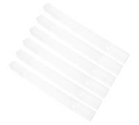 FONDOTIN Lot de 6 Tubes de Rangement Transparents en Plastique Alimentaire, Porte-brochettes Portable 35,5 X 3 Cm, Étui Anti-poussière pour Barbecue, Camping, Pique-niques et Grillades