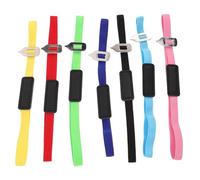 FONDOTIN Lot de 7 Marque-pages Élastiques en Cuir Pu, Clip de Page Coloré et Ajustable, Signets Pratiques pour Livres et Lectures, Accessoires de Bureau Polyvalents, Taille, Design