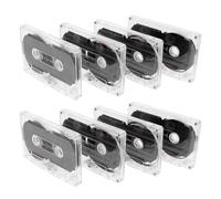 FONDOTIN Lot de 8 Cassettes Vierges 60, Bande Audio Enregistrable pour Musique et Voix, Format Standard Compact, Cassette D'enregistrement Musical Rétro pour Enregistrements Personnels