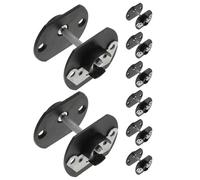 FONDOTIN Lot de 8 Sets de Broches de Connexion pour Canapé d'angle en Métal Robuste, Connecteurs pour Canapés Sectionnels Modulables, Clips de Fixation Anti-Oscillation pour Meubles de