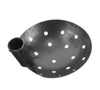 FONDOTIN Louche de Nettoyage Agricole en Fer 17 CM avec Tamis 1 CM, Pelle Robuste pour Fossés et Gouttières, Outil Manuel Polyvalent pour Enlèvement Boues et Entretien Jardin Extérieur