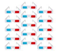 FONDOTIN Lunettes 3D Anaglyphes Rouge-Bleu en Carton Plié 200 Pièces Légères et Universelles pour Films 3D Cinéma Maison et Projections Scolaires