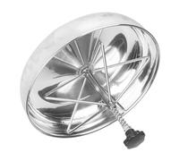 FONDOTIN Mangeoire Acier Inoxydable Épais pour Porcelets Bac à Alimentation Compartimenté Facile à Nettoyer avec Crochet de Fixation pour Élevage Porcin