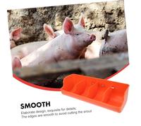 FONDOTIN Mangeoire pour Porcs Plastique Compartiments Abreuvoir Pratique pour Alimentation Séparée Adaptée à Élevage Bac pour Nourriture Sèche et Humide Outil Agricole