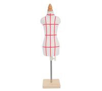 FONDOTIN Mannequin de Couture Miniature Ajustable avec Support Forme Féminine pour Création et Enseignement Modèle sans Odeur pour Projets DIY et Pratique Classe