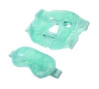 FONDOTIN Masque de Froid Gel pour Yeux et Visage Pack Chaud Froid Réutilisable Léger et Portable pour Relaxation des Poches et Fatigue Convient pour Sommeil Paisible Couleur Aléatoire