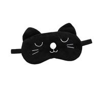 FONDOTIN Masque de Sommeil Cache-œil Panda Brodé Blanc, Bandeau Élastique Léger et Doux, Occultant pour Maison et Voyage, Sommeil Réparateur, Accessoire Amusant pour Adultes et Garçon