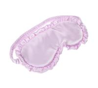 FONDOTIN Masque de Sommeil Femme Soie Imitation avec Dentelle Ajustable Masque Occultant Léger et Confortable pour Dormir Cache-yeux Chic pour Filles