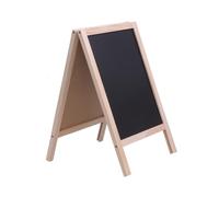 FONDOTIN Mini Chevalet Bois Double Face Tableau Ardoise pour Comptoir de Bar Tableau Message Garçon Fille Support Trépied Pratique et Décoratif Couleur Aléatoire Couleur Aléatoire