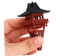 FONDOTIN Mini Figurine Bonsaï Chinoise Zen Asiatique Décoration Micro Paysage Statue Temple Ornement Maison Jardin