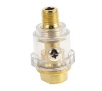 FONDOTIN Mini Lubrificateur Automatique Pouce Laiton Doré pour Outils Pneumatiques Accessoire Séparateur Huile et Eau Lubrification Intégrée pour Prolonger la Durée de Vie et Prévenir la