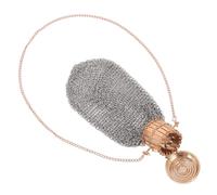 FONDOTIN Mini Sac Filet Métallique Pochette Porte-Monnaie Rétro Boîte à Trésors Maille avec Couvercle à Visser pour Femme Accessoire De Voyage Et Quotidien