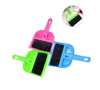FONDOTIN Mini Set Balayette Et Poubelle pour Nettoyage De Cages De Petits Animaux pour Hamsters Chinchillas Cochons Et Reptiles Couleur Aléatoire
