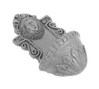 FONDOTIN Miniature Lion Head Wall Decor Art Wall Decoration for Tiny House Realistic Micro Ornament for Dollhouse Unique Garden Accent Compact and Cute Design