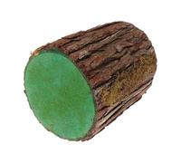 FONDOTIN Modèle de Souche Décorative en Bois Creuse Mousse Artificielle, Petite Souche de Bois Rustique 15 Cm Diamètre X 20 Cm Hauteur, Décor de Mariage Champêtre et Centre de Table Solide