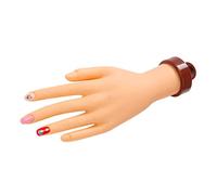 FONDOTIN Modèle Main Entraînement Manucure Réaliste PVC Pratique pour Nail Art Débutants et