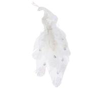 FONDOTIN Modèle Paon Simulé Décoration de Table Mousse Léger Ornement Paon Réaliste pour Jardin et Intérieur Figurine Artisanale pour Décor Maison